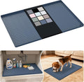 URMONA Waterproof Silicone Under Sink Mat 28'' x 19'' Shelf Liner for Kitchen and Bathroom, Cabinet and Counter Protector, Storage and Organizers, Litter Mat, Pet Cat Puppy Essentials(Light Grey) by URMONA