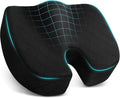 Seat Cushion - Cushion for Office Chair, Car Seat, Airplane, Bleacher - Sciatica & Coccyx Pain Relief Desk Chair Cushion for Long Sitting Office Workers, Car Drivers(Black, XX-Large) | for Car Seat, Airplane, Desk Chair - Sciatica & Hip & Coccyx Pain R... by TushGuardSeatCushonsPillows