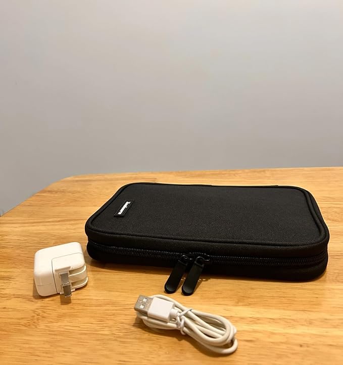 Cord Organizer Travel, Cable Bag, Electronics Organizer Travel Case, Tech Carrying Pouch, Charger Carrying Case, Tech Gifts, Black 11B - Image 9