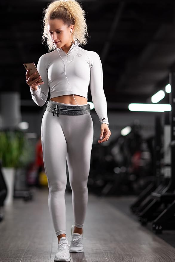 Fitgriff® Running Belt for Men & Women - Secure Jogging Pouch for Phone, Keys & Essentials - For All Cell Phones - Image 7