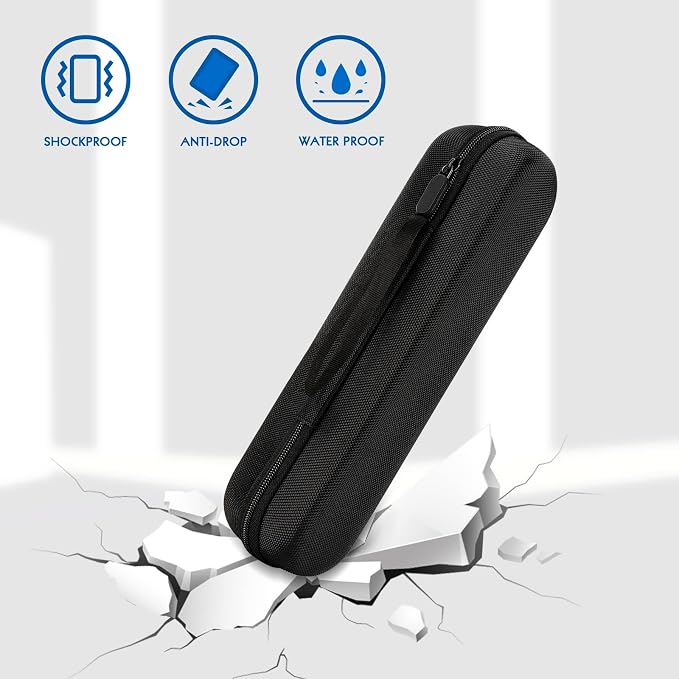Travel Electric Toothbrush Case, Portable Container Holder Storage Box, PU Travel Case Compatible With Oral-B Pro 1500 8000, Philips 4100, 5100 6100, 9900 (Black PU 1pack) - Image 2