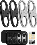 Vantamo Premium 4 Zipper Clips Anti Theft for Backpack, Luggage & Purse, Pull Replacement Zipper Locks, Purse Clip for Travel by Vantamo