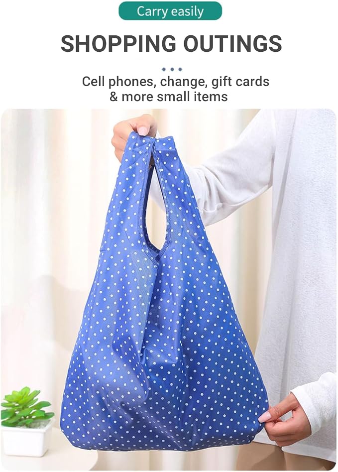 Everyday Reusable Grocery Bag, Lightweight Foldable Tote with Comfortable Handle for Daily Errand, Travel, Car Use - Image 3