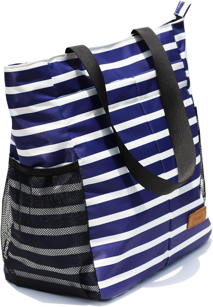 ESVAN Original Floral Tote Bag Large Shoulder Bag with Multi Pockets for Gym Travel Beach Daily Bags - Image 6