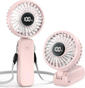 Handheld Fan Foldable, 5000mAh Rechargeable Hand Fans with Powerful Cooling, 4 Speeds, LED Display, Portable Fan for Travel,Concerts,Makeup,Lash,Outdoor Events,Gifts Women by COMLIFE