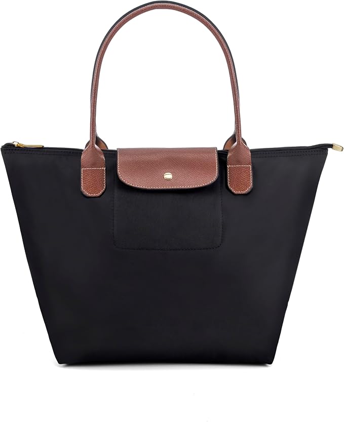 Tote Bag for Women Foldable Shoulder Bag Nylon Weekend Hobo Handbag by DASSYMIA