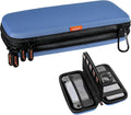 Hard Shell Carrying Case, Electronics Organizer Travel Case | Double-Layer ,Portable Tech Zipper Pouch for Charger, Phone, Power Bank, External Hard Drive & USB Flash Drive by GLCON