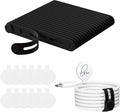 32Pcs Cable Cord Labels and Black Cable Ties Set for Electronics | 20 Cable Ties+12 Cord Labels Cable Management Set for Organizing Wires and Identification, Office Desk Wire Organization by ELECTRONICSORGANIZATION