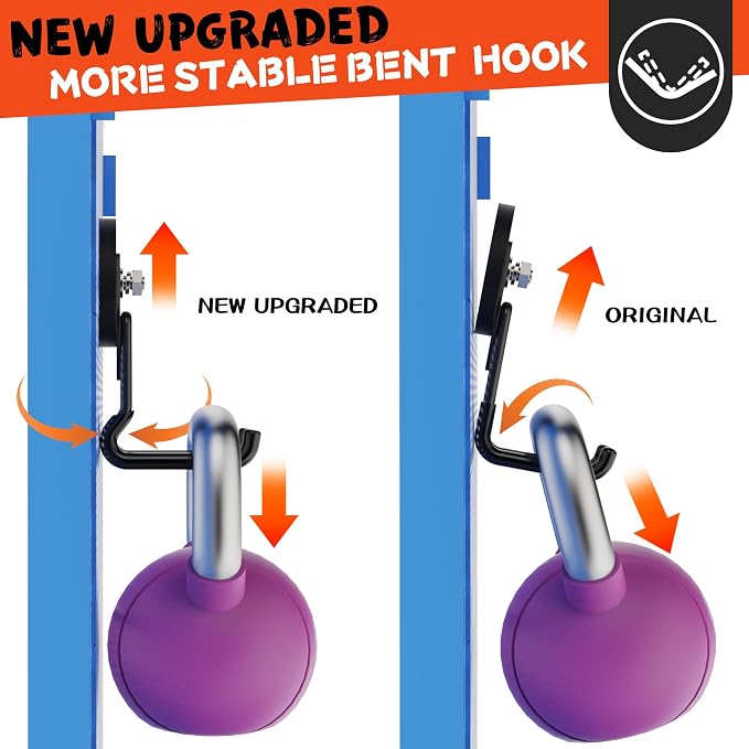 ULIBERMAGNET Upgraded Large Magnetic Hooks,Strong Heavy Duty Magnet Hooks for Power Drill,Broom,Garden Tools,Pegboard,Garage,Workshop,Hardware, 4 Pack Magnet Storage Holder for Hanging(Black) - Image 4