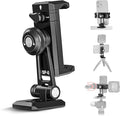 NEEWER Metal Phone Tripod Mount Adapter with Arca QR Base, Cold Shoe, 360° Swivel 180° Tilt, Phone Holder Compatible with iPhone 17 Pro Max 16 15 Samsung Galaxy S25 Ultra S24 by Neewer