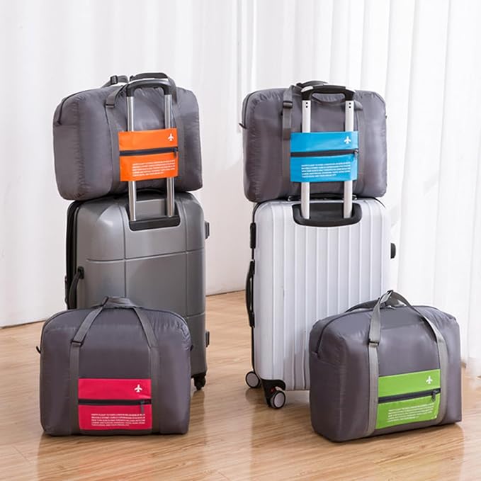 Travel Bag Spirit Airlines Personal Item Bag 18x14x8 Foldable Travel Duffel Bag Tote Carry on Luggage Duffle Overnight for Women and Men(Pink) - Image 9