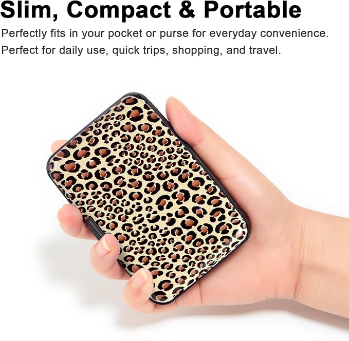 Credit Card Holder Small RFID Blocking Wallet Business Metal Slim Mini Aluminum Hard Case for Women Men - Image 2
