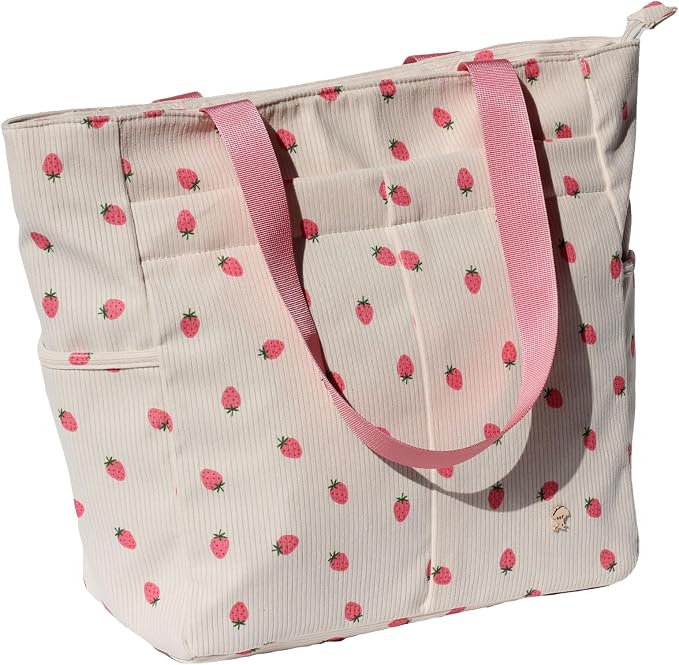 ESVAN Original Floral Tote Bag Large Shoulder Bag with Multi Pockets for Gym Travel Beach Daily Bags - Image 4