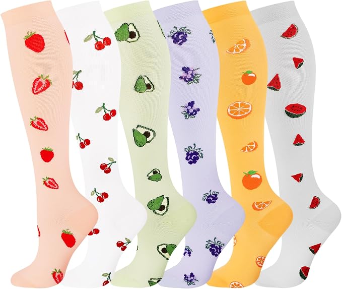 Compression Socks for Women Men 15-20 mmHg Knee High Support for Nurses, Travel, Pregnancy, Athletic by Dorobios