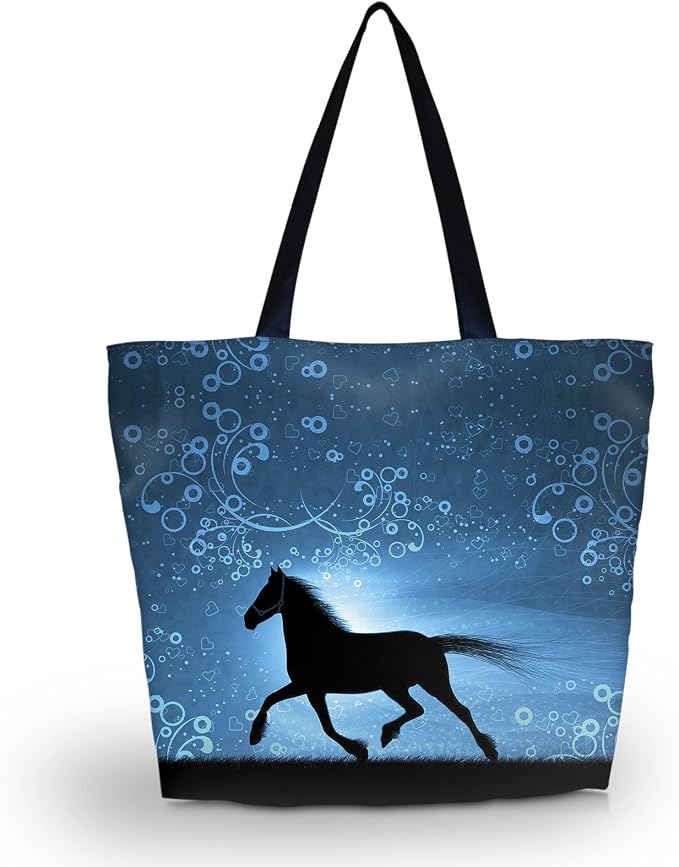Beach Tote Bags Travel Totes Bag Shopping Zippered Tote for Women Foldable Waterproof Overnight Handbag by newplenty