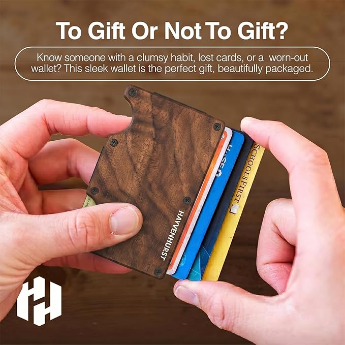 Wallet for Men - Slim RFID Blocking Metal Wallet with Money Clip, Minimalist Front Pocket Credit Card Holder, Small Mens Wallet - Image 5