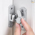 2 Packs Silvery Aluminum Alloy 90/180 Degree Gate Lock,Barn Door Latches | Flip Gate Latches,Right Angle Door Lock Latch,Sliding Door Latches,for bedroom,garage,window,pet enclosures,drawer,cabinet by INIRET