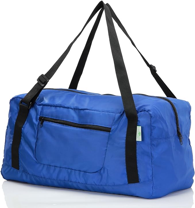 HOLYLUCK Foldable Travel Duffel Bag For Women & Men Luggage Great for Gym (Blue) by holyluck