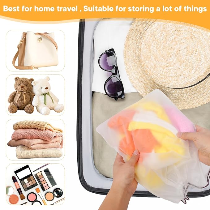 25 Pack Shoe Bags for Travel, 11.8" x 15.7" Waterproof Travel Shoe Bags for Packing,Large Travel Bag for Shoes, Storage Bags for Travel Essentials - Image 4