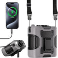 Portable Waist Fan Personal 14500mah 100 Speeds Clip On Shirt Fan Belt | Cooling Device Wearable Cool Body Blow Cold Air Rechargeable Pocket Mini Men Workers Outdoor Travel Hiking Gifts by Unknown