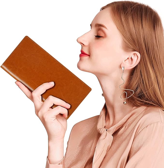 Ultra Slim Thin Leather Women Wallet RFID Blocking Credit Card Holder Bifold Long Ladies Billfold - Image 8