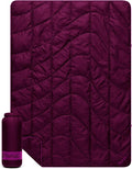 Rumpl Travel Puffy Ultra-Packable Blanket, Plum | Travel-Size Warmth and Comfort, Ultra-Packable Recycled Puffy Blanket with NanoLoft Insulation for Planes and Trains by Rumpl