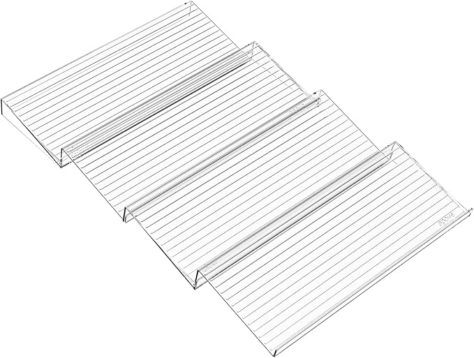 4 Pack Adjustable In Drawer Spice Organizer - Expandable From 11'' to 22'' - Acrylic Drawer Seasoning Organizer,Clear Spice Organization Tray for Cabinet Drawers Condiment,Nail Polish and Jar - Image 9