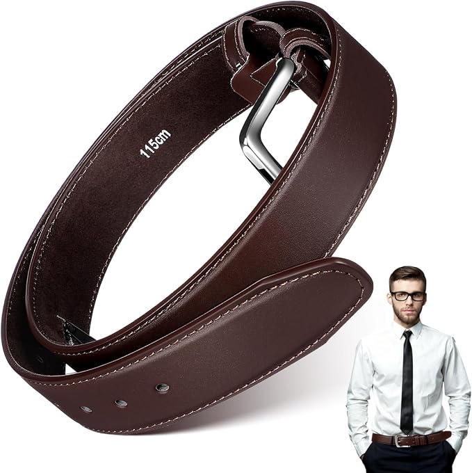 GALPADA Travel Money Belt for Men Pu Wallet Belt with Hidden Zipper Pocket Adjustable Money Wallet Secure Travel for Cash and Valuables 46.45 in by GALPADA