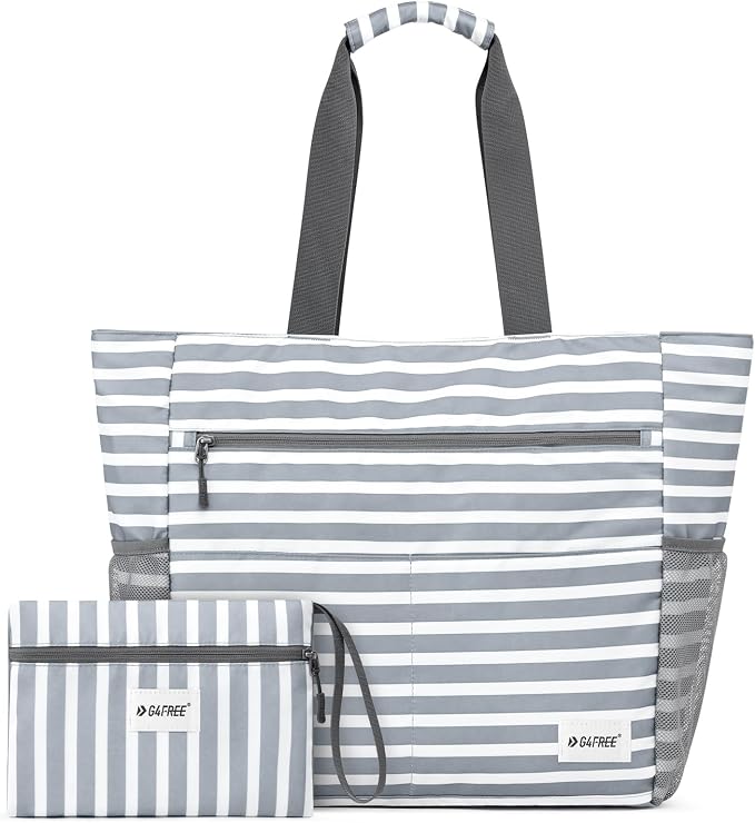 G4Free Beach Bag, Waterproof Sandproof Beach Tote Bag, Large Capacity Foldable for Women - Image 9