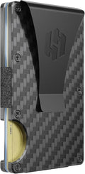 Wallet for Men - Slim RFID Blocking Metal Wallet with Money Clip, Minimalist Front Pocket Credit Card Holder, Small Mens Wallet by HAYVENHURST