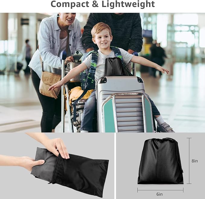 [2-Pack] Rewondah Inflatable Foot Rest Airplane, Kids Airplane Bed | Adjustable Height Travel Foot Rest Pillow | Toddler Flights Seat Extender | Inflatable Foot Rest for Air Travel Flights Train, Car - Image 6