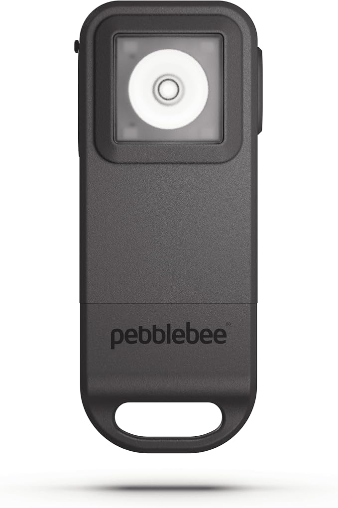 Pebblebee Halo Personal Safety Alarm, Loud Siren & Strobe | Location Sharing, Rechargeable Keychain w/ Flashlight | Works w/ Apple & Google Find by Pebblebee
