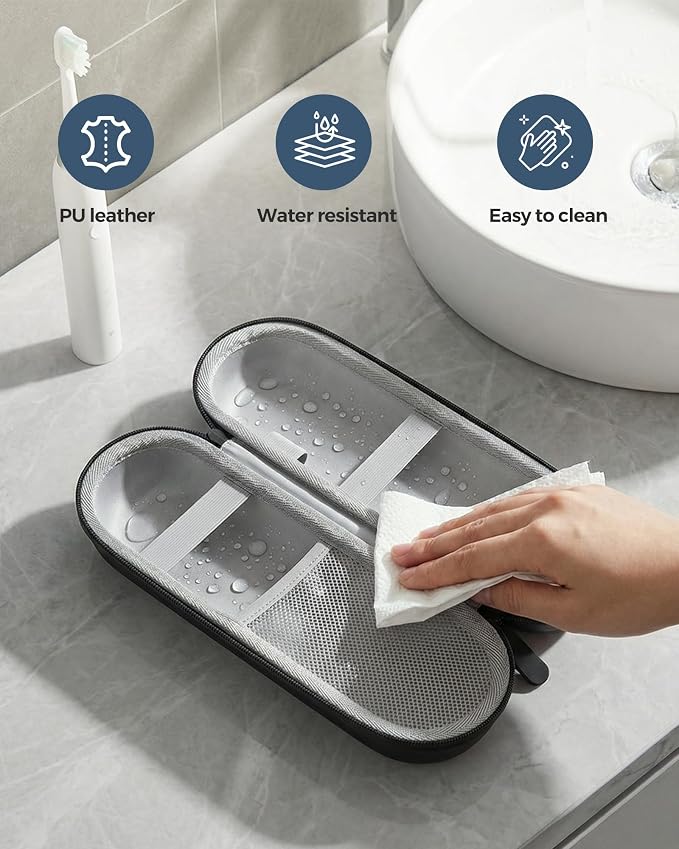 ProCase Electric Toothbrush Travel Case for Oral-B & Philips Sonicare -L | Hard Travel Case for Oral-B 1000/1500/5000/7000/9600 & iO 7/8/9, Philips Sonicare 4100/5100/5300, Fits Full-Size Brushes - Image 6