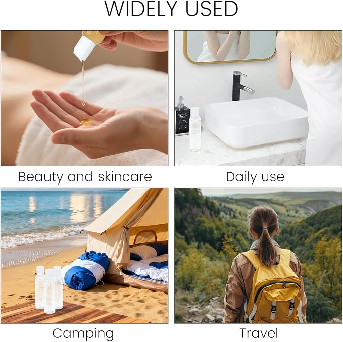 TRENDBOX 120ml / 4oz Transparent Plastic Bottle with Secure Flip Cap, Leak-Proof Travel Container for Shampoo, Lotion, Liquid Soap Refill — DIY Travel Kit (12-Pack) - Image 6