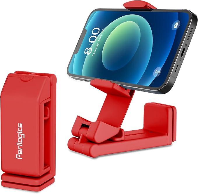 Perilogics Airplane Phone Holder Mount Universal in Flight Hands Free Viewing with Multi-Directional Dual 360 Degree Rotation (Coral) - Image 9