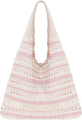 Sightor Crochet Tote Bag, Mesh Beach Bag Knit Summer Hobo Bag for Women | Beach Tote bag Vacation Outfits Aesthetic Boho Bag by Sightor