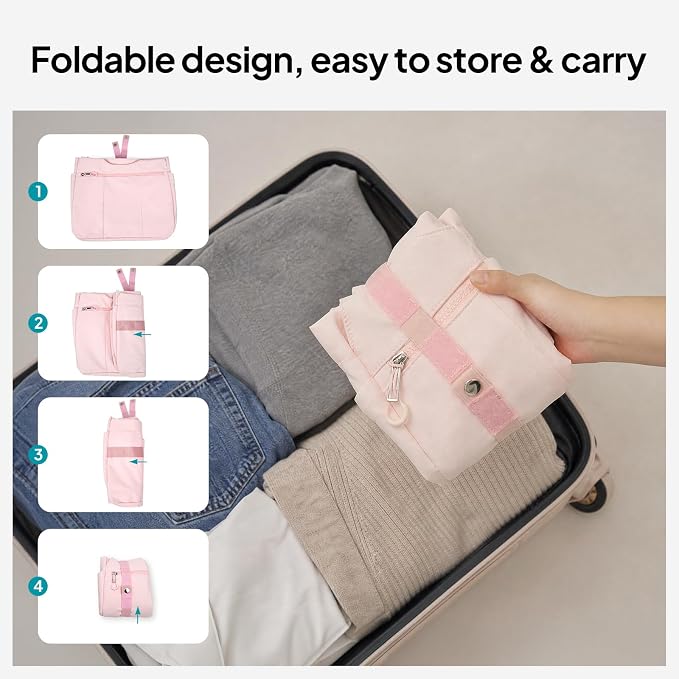 TOPEAST Foldable Tote Bag for Women with Yoga Mat Holder,Travel Tote Bag with Water Bottle Pocket,Lightweight Workout Gym Bag - Image 7