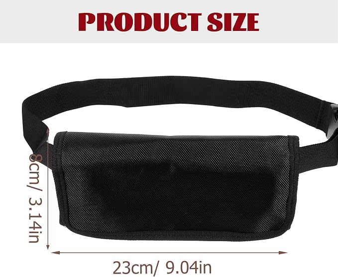 Toddmomy Ladies Fanny Pack Cashier Bag Woman Waist Bag Cashier Pouch Small Change Miss Black Ticket Cashier - Image 5