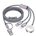 Travel Essentials for Apple Watch Charger,iPhone Charger,3 in 2 Type C/Lightning/Magnetic Travel Charging Cable,Portable Multi Charging Cable for Apple Watch, iPhone 17‑11,Samsung S26,Car,iPad-6FT by Accessoriesforphoneandelectricproducts