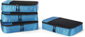 Amazon Essentials 4-Piece Packing Cubes Travel Accessories Set, Luggage Organizer with Double Zipper, Mesh Top, Space-Saving, Medium, Sky Blue (Previously Amazon Basics) by AmazonEssentials
