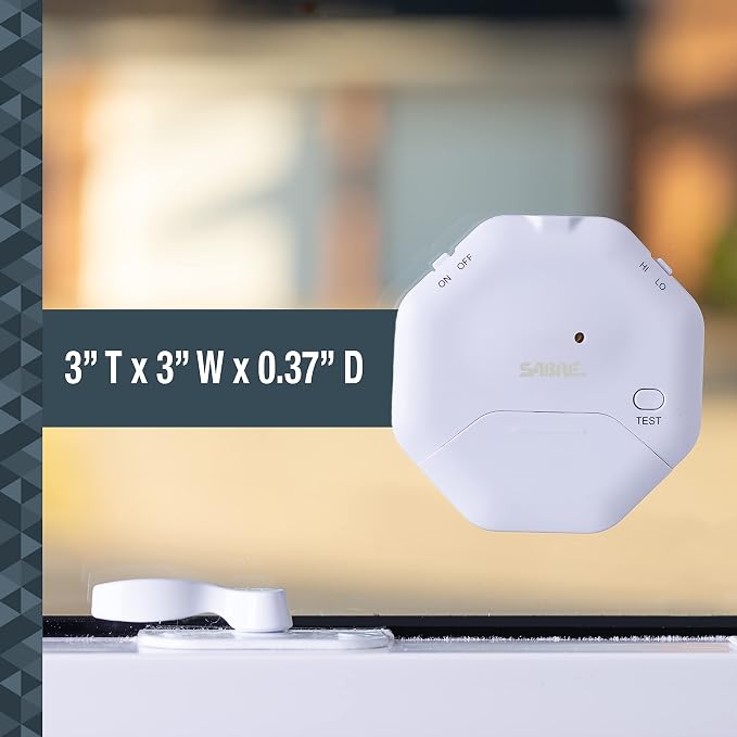 Sabre 120 dB Wedge Door Stop Security Alarm, Extremely Loud Wireless Siren Audible Up to 1,500 Ft., Non-Skid Pad, Compact Alarm Great for Home, Travel, Apartment or Dorm - Image 5