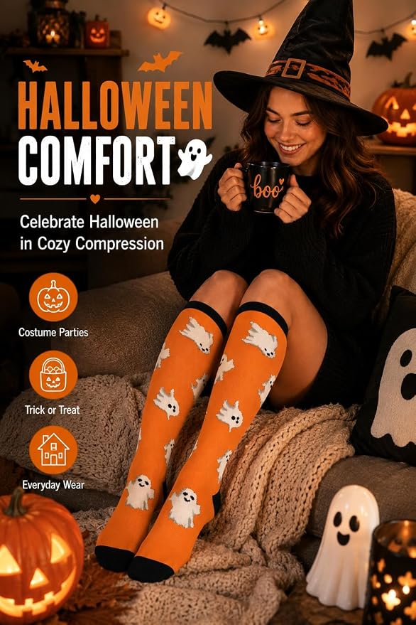 ACTINPUT Copper Compression Socks Men & Women 4 Pairs,Best Support for Nurses,Running,FLying,Athletic - Image 3