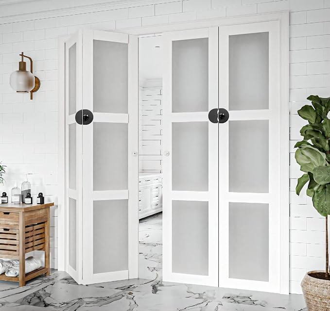 Bi-fold Door Lock - (Metal) Closet Protection Child and Pet Proof - Suitable for All thicknesses of Wooden Door - Image 3