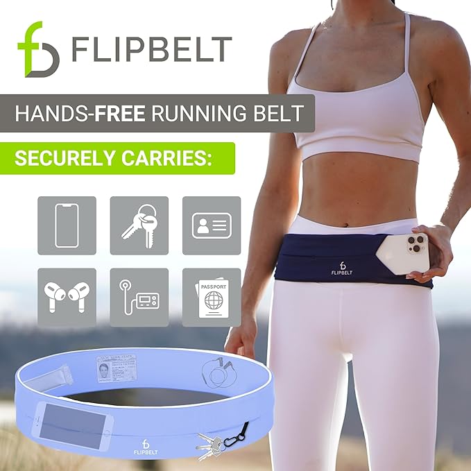 FlipBelt Classic Running Belt, Phone Holder for Running, Money Belt Pouch - Image 2