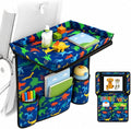 Adjustable Kids Tray Table Cover with Multi Portable Pockets, Airplane Travel Essentials for Kids, Toddlers, Adults, Airplane Must Haves, Plane Travel Essential, Travel Tray for Plane Train, Dinosaur by EpoBob