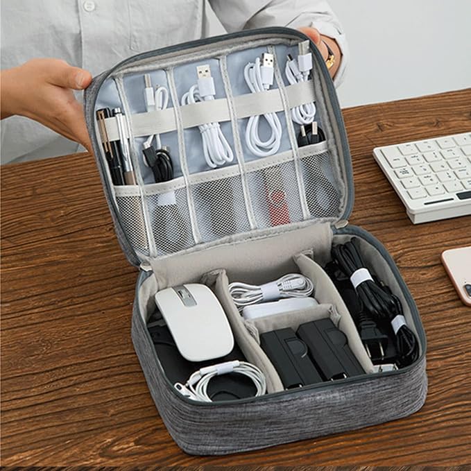 Organizer Case Small Electronic Devices USB Charger Accessories Mouse Phone Cable SD Power Bank Earphone - Image 8