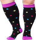 Abodhu Plus Size Compression Socks for Women& Men 15-20mmHg Wide Calf Knee High Socks by Abodhu