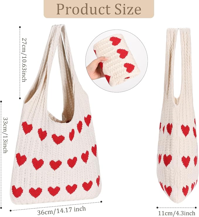 Sightor Crochet Tote Bag, Mesh Beach Bag Knit Summer Hobo Bag for Women | Beach Tote bag Vacation Outfits Aesthetic Boho Bag - Image 4