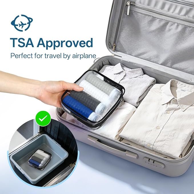 Travel Bottles for Toiletries, TSA Approved Travel Size Containers, Leak Proof Silicone Shampoo Bottles, Small Toiletry Containers with Clear Bag for Shampoo Conditioner Lotion - Image 7