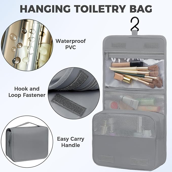 BAGAIL 9 Set Packing Cubes with Packing List Luggage Packing Organizers for Travel Accessories (Pewter Color) - Image 6